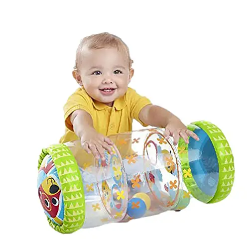 Xzbling Baby Roller, Krabbelrolle Baby Wanderer Spielzeug Für 6-12 Monate Baby, Baby Krabbeln Aufblasbare Rollspielzeug Kleinkind Glocke Spielzeug Aktivitätszentrum Roller Spielzeug
