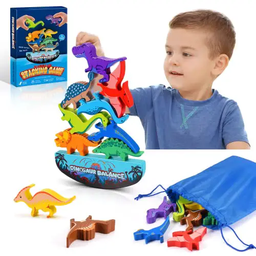 DejaNard Dinosaurier Spielzeug ab 3 4 5 6 Jahre Junge Spiele ab 3 4 5 6 Jahren Kleine Ostergeschenke Kinder Geschenk Junge 3-7 Jahre Kinderspielzeug Montessori Spielzeug ab 3-6 Jahre