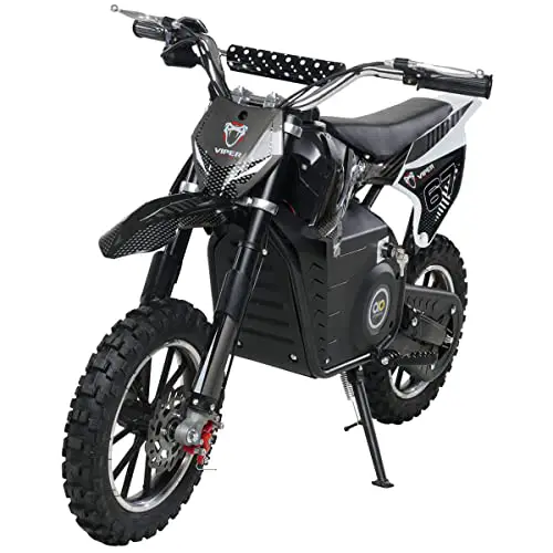 Actionbikes Motors Kinder Mini Elektro Crossbike Viper 𝟭𝟬𝟬𝟬 Watt | 36 Volt - 25 Km/h - Scheibenbremsen - 3 Geschwindigkeitsstufen - Pocket Bike - Motorrad - Motocross - Dirtbike - Enduro (Schwarz)
