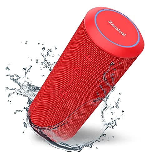 Zamkol Bluetooth Lautsprecher Musikbox Tragbarer 30W Bluetooth Box mit EQ Verbesserter Bass Kabelloser Stereoklang IPX6 Wasserdicht und Eingebautes Mikrofon