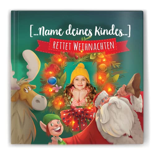Personalisiertes kinderbuch mit Foto und Name - ihr kind rettet Weihnachten