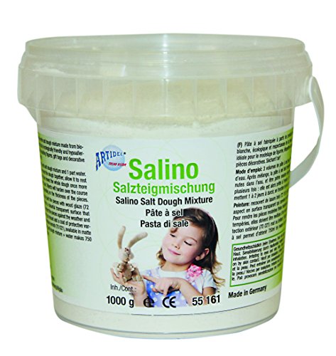 CREARTEC Salino Salzteigmischung - perfekte Knetmasse zum Formen und Modellieren - kein Spielzeug -1000g - Made in Germany