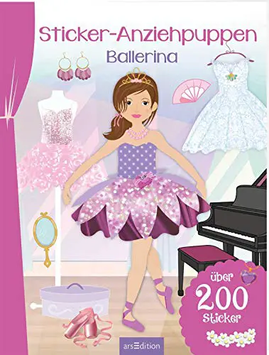 Sticker-Anziehpuppen Ballerina: Über 200 Sticker | Coole Styles für Modefans ab 5 Jahren