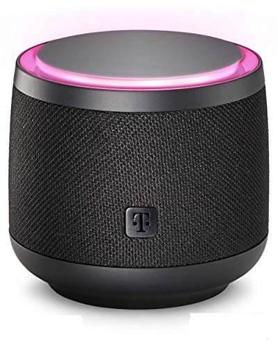 Deutsche Telekom Speaker der Telekom in schwarz | smarte Sprachsteuerung per WLAN über Lautsprecher zur Steuerung von MagentaTV & SmartHome | integrierter Spachdienst Alexa