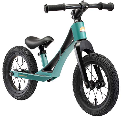 BIKESTAR Magnesium (superleicht) Kinderlaufrad Lauflernrad Kinderrad für Jungen und Mädchen ab 3-4 Jahre | 12 Zoll Kinder Laufrad BMX Ultraleicht | Petrol Grün | Risikofrei Testen