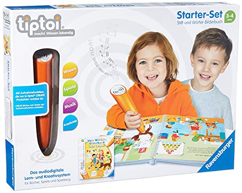 Ravensburger tiptoi Starter-Set 00806: Stift und Wörter-Bilderbuch - Lernsystem für Kinder ab 3 Jahren