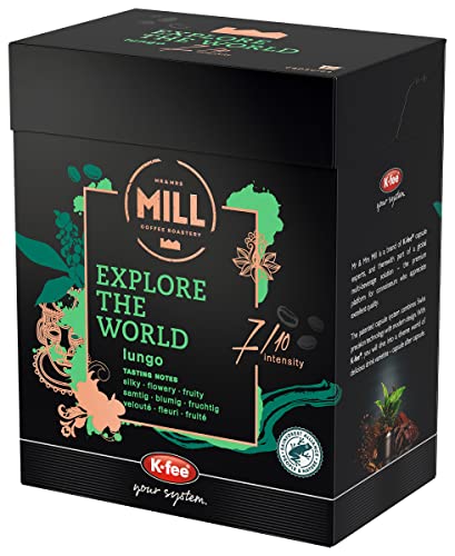 Mr & Mrs Mill Kaffeekapseln Explore the World Lungo, Stärke 7, K-fee System, 6er Pack (6 x 96 g)