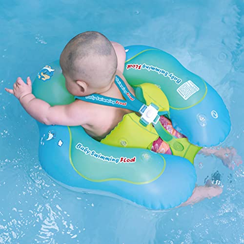 Free Swimming Baby Kinder Schwimmreifen Baby Schwimmring mit Grüner Delfin Innovative Baby Schwimmhilfe Baby das Schwimmbad Schwimmtrainer Baby Float(Grün, L)