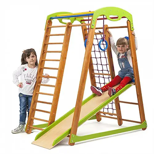Kinder Aktivitätsspielzeug'Junior' Kletterturm mit Rutsche Spielcenter Spielplatz