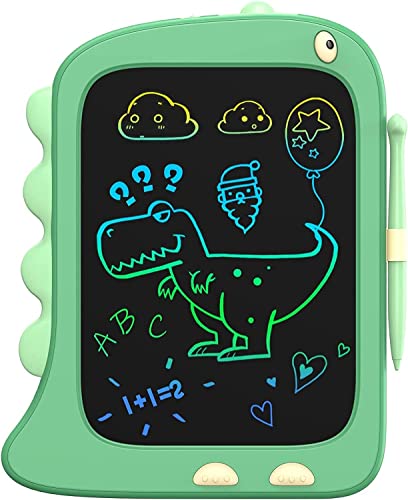 ORSEN LCD Schreibtafel Spielzeug ab 3 4 5 6 7 8 Jahre alt Junge Mädchen, 8,5-Zoll Bildschirm Zeichenbrett Maltafel, Dinosaurier Schreibtablett Weihnachten Kleine Geschenke für Kinder (Grün)