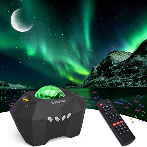 Cadrim Sternenhimmel Projektor, LED Sternenprojektor Polarlicht Lampe mit Fernbedienung Starry Stern Mond für Party Weihnachten Halloween Geschenke