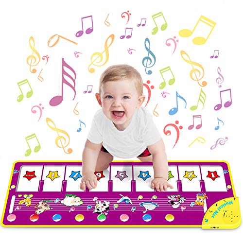 WEARXI Baby Spielzeug ab 1 Jahr Geschenke für Mädchen Junge, Mitgebsel Kindergeburtstag Kinderspielzeug Kleinkind Spielzeug, Tanzmatte, Klaviermatte, Musikmatte, Keyboard Kinder Mädchen Geschenke