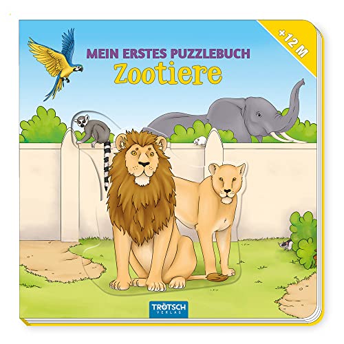 Trötsch Pappenbuch Mein erstes Puzzlebuch Zootiere: Beschäftigungsbuch Spielbuch Puzzlebuch