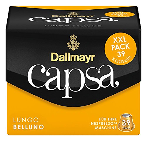 Dallmayr Capsa Lungo Belluno XXL, 39 Nespresso kompatible Kapseln, 1er Pack (1 x 218 g)