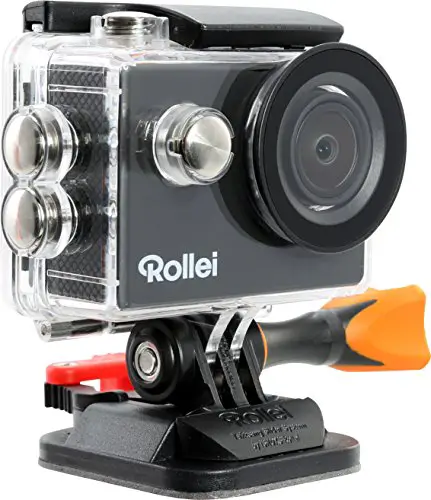Rollei Actioncam 300 Plus - HD Video Funktion 720p, Unterwassergehäuse für bis zu 40m Wassertiefe, inkl. Schwimmgriff Bobber - schwarz