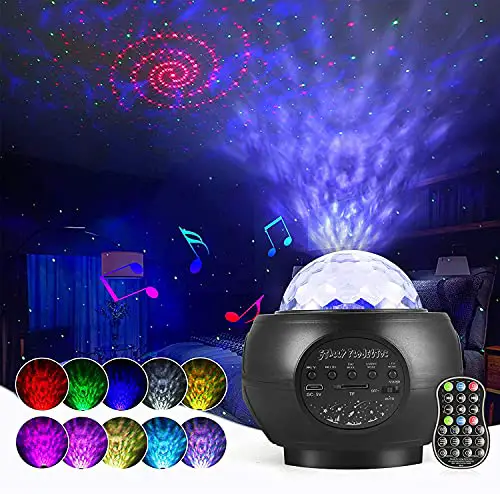 LED Sternenhimmel Projektor,Sternenlicht Projektor, Starry led Projector Light mit Bluetooth Lautsprecher,Gelten Für Partys,Weihnachten,Ostern,Halloween und Kindergeschenke für Erwachsene