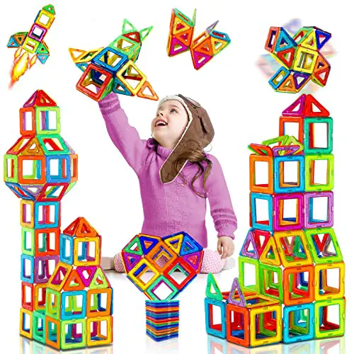 Magnetische Bausteine 38 Teile Magnetspielzeug Magneten Kinder Magnet Spielzeug ab 3 4 5 6 7 8 Jahre Junge Mädchen Kinderspielzeug Magnetbausteine Magnetspiel Weihnachten Geburtstags Geschenk