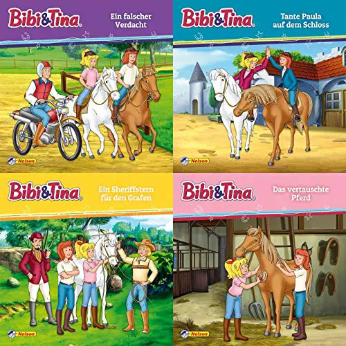 4er Maxi-Mini 15: Bibi und Tina: Das vertauschte Pferd; Ein falscher Verdacht; Ein Sheriffstern für den Grafen; Tante Paula auf dem Schloss (Nelson Maxi-Mini)