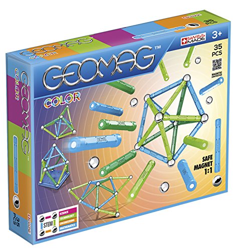 Geomag, Classic Color, 261, Magnetkonstruktionen und Lernspiele, 35-teilig