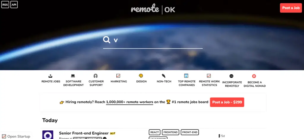 RemoteOK Screenshot