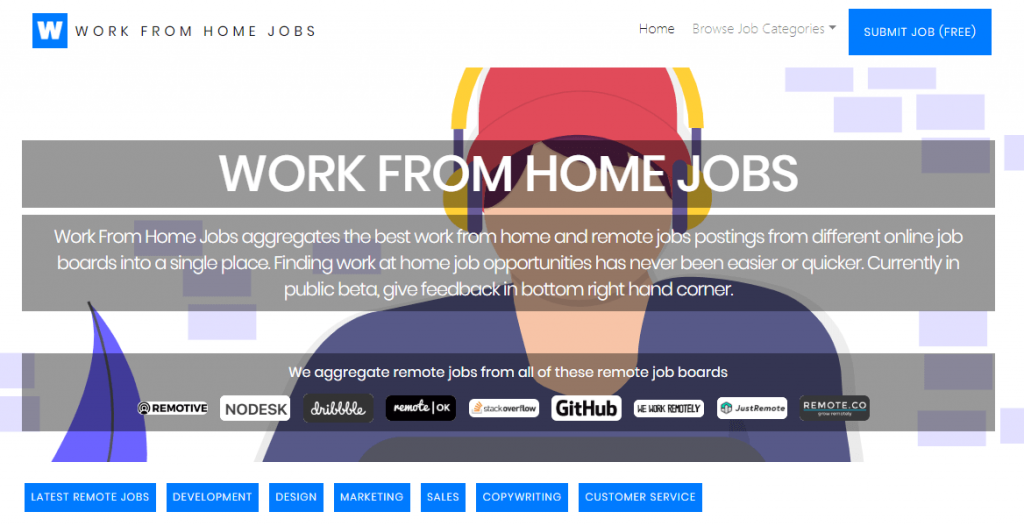 Work from Home Jobs Screenshot