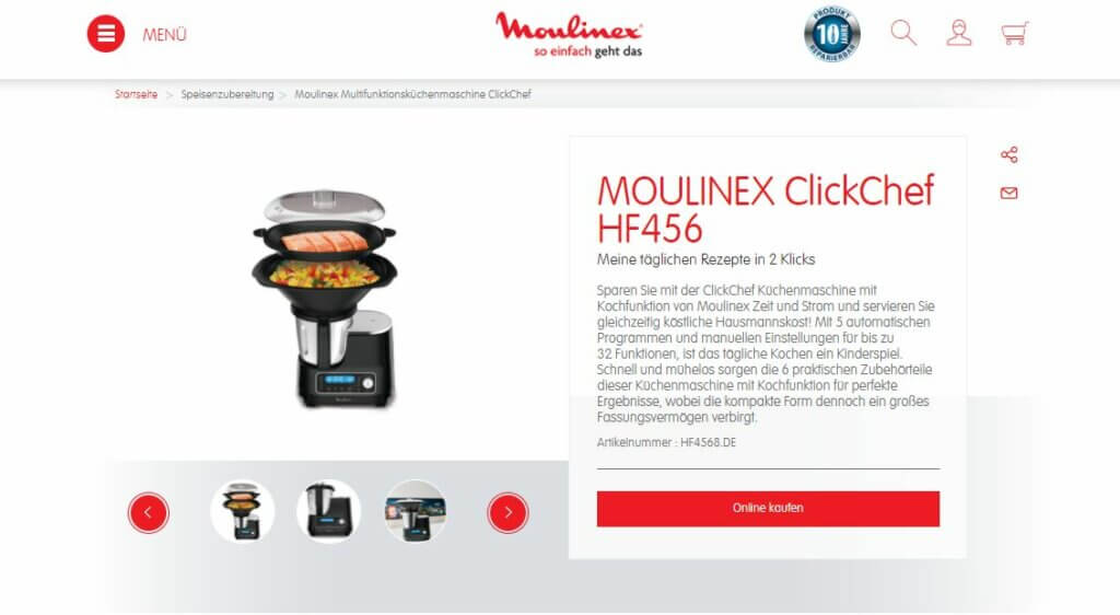 Moulinex Click Chef Küchenmaschine