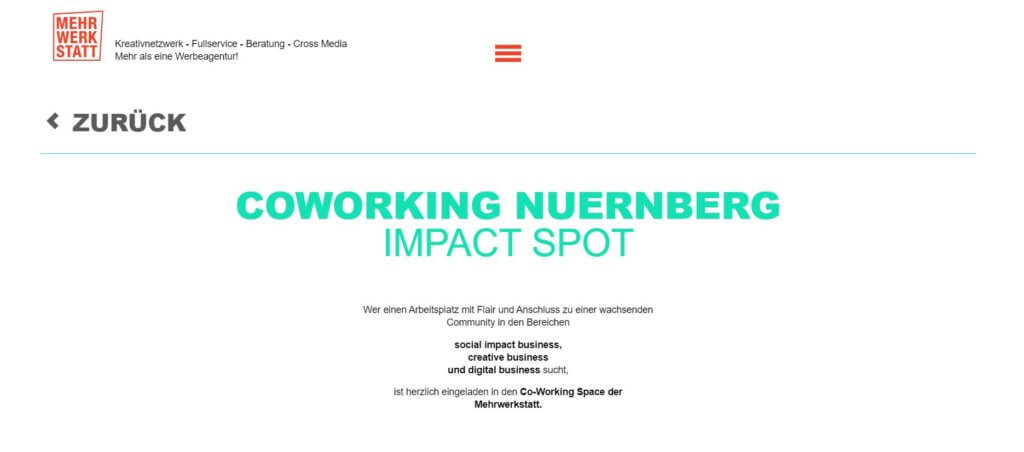 Coworking in Nürnberg Mehrwerkstatt