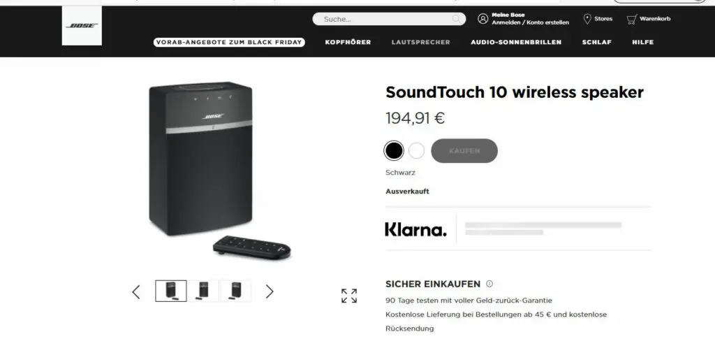 Bose SoundTouch 10 Speaker