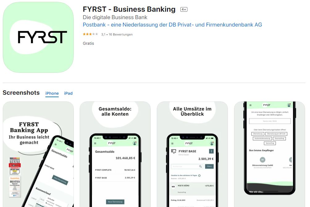 FYRST iOS Apps
