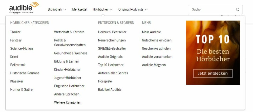 Hörbücher und Podcasts genießen
