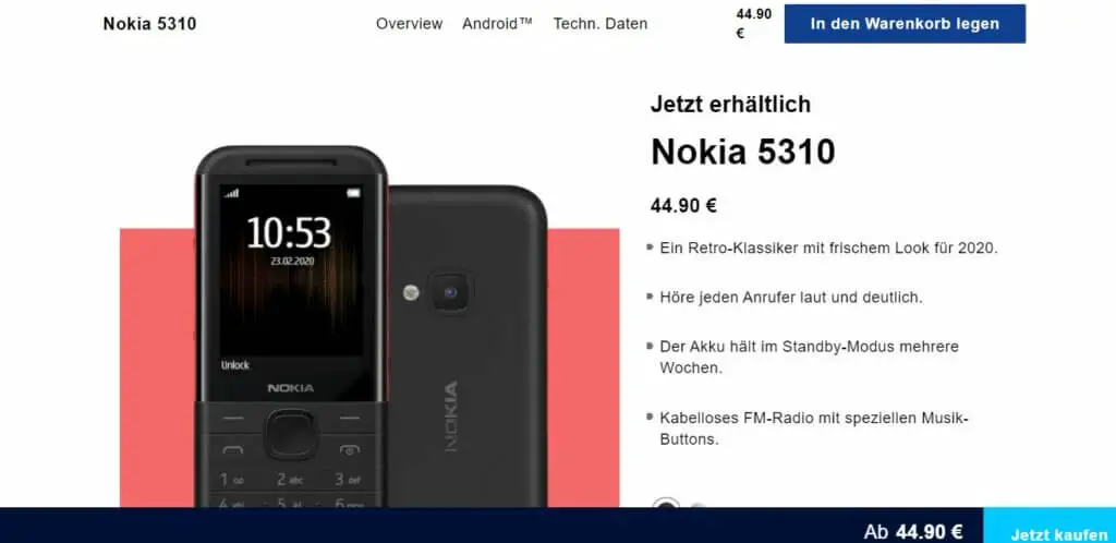 Nokia - Nokia 5310