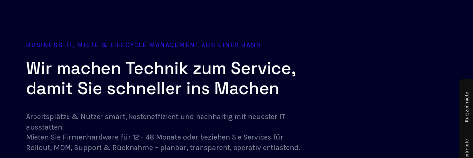fonlos: Business-IT Miete und Lifecycle Management