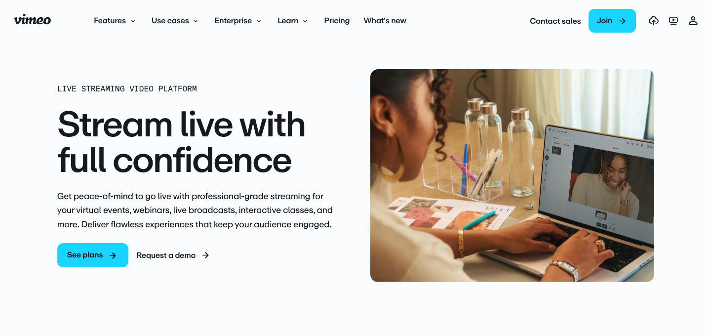 Vimeo Events Startseite