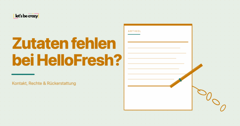 HelloFresh Zutaten fehlen: Kontakt, Rechte und Rückerstattung