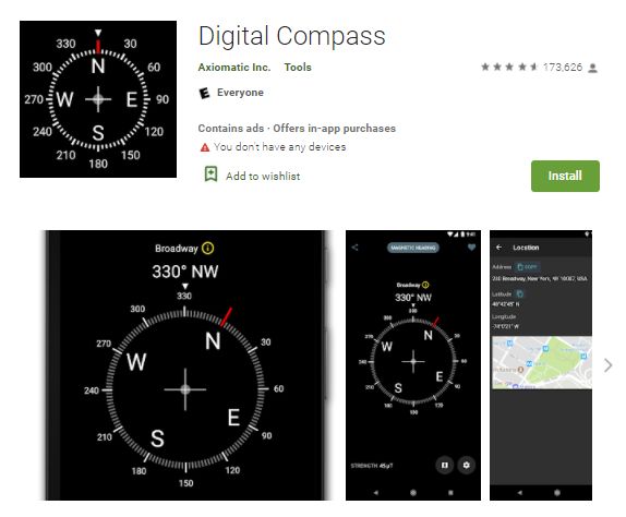 Digitaler Kompass