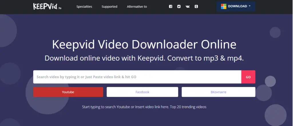KeepVid - Free Online Video Converter