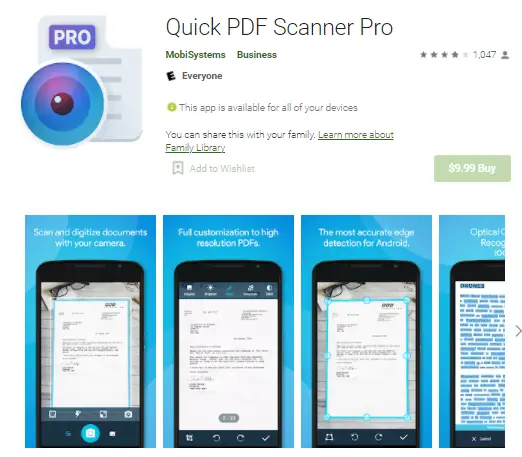 Quick PDF Scanner Free