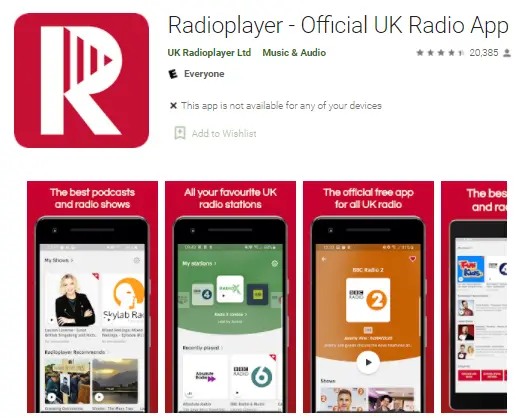 Radioplayer App