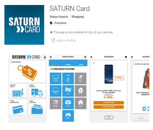 Saturn Card