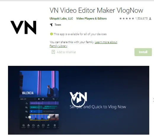 VN Vlog Now Video Editor