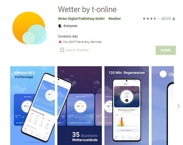 Wetter by t-online