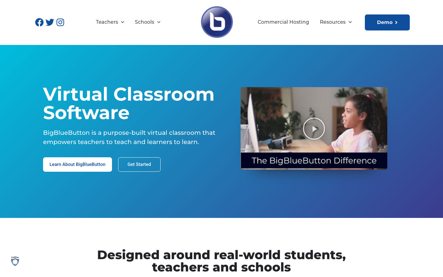 BigBlueButton Videokonferenz-Startseite