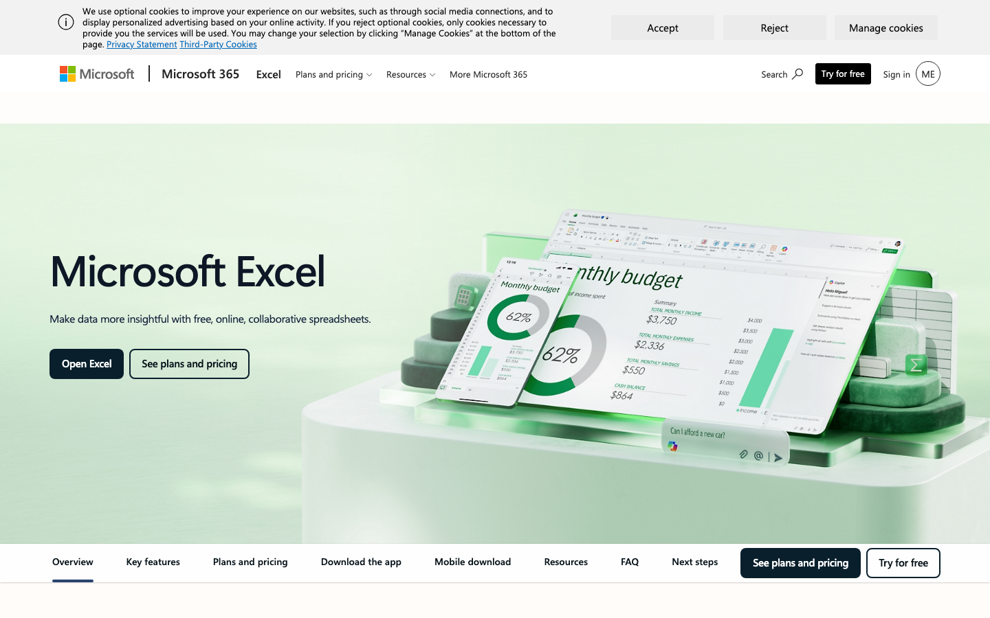 Microsoft Excel Online – kostenloser Excel-Editor im Browser