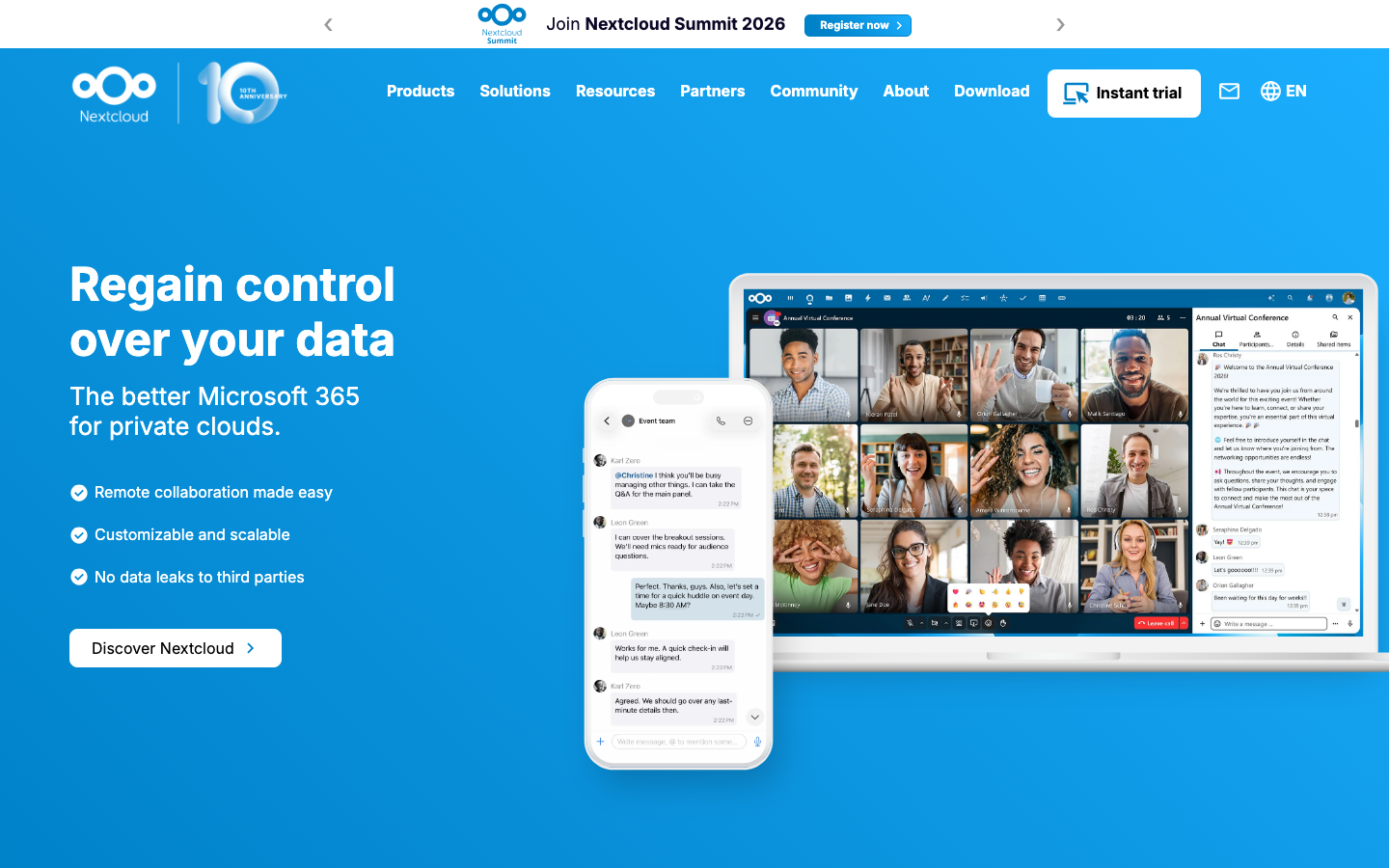 Nextcloud selbst gehostete Collaboration-Plattform - DSGVO-konforme SharePoint Alternative