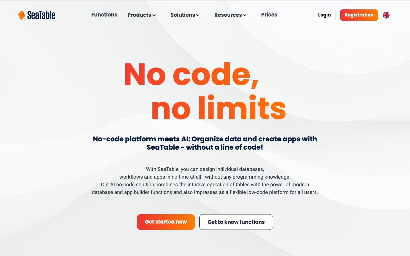 SeaTable Homepage - DSGVO-konforme deutsche Airtable Alternative