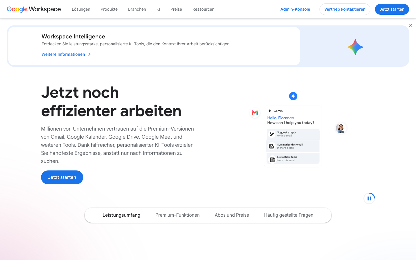Google Workspace Homepage - produktive Suite für Teams ohne Microsoft-Bindung