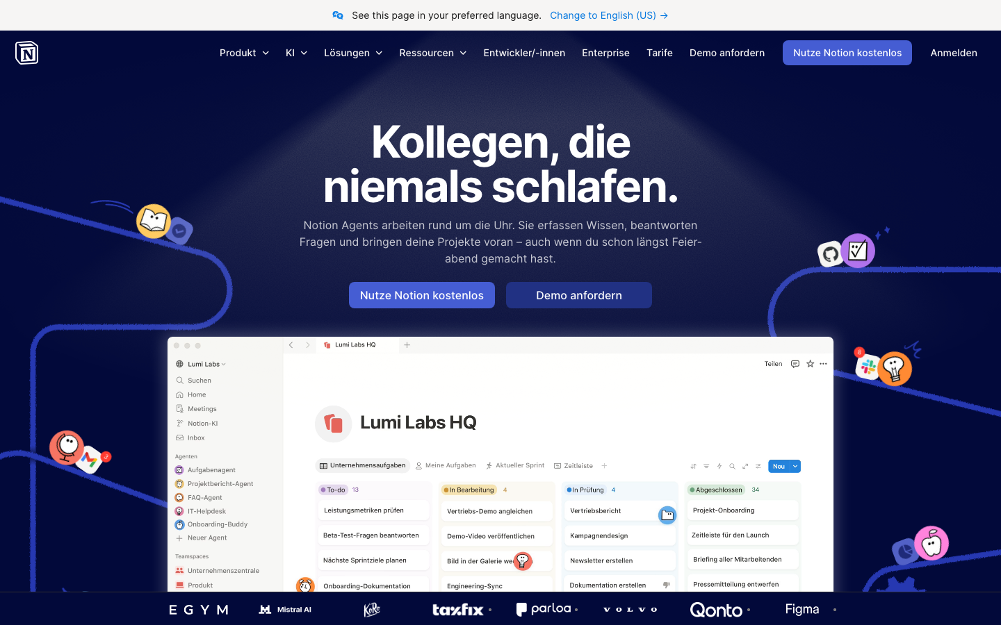 Notion Homepage - flexibles Wiki und Projektmanagement-Tool