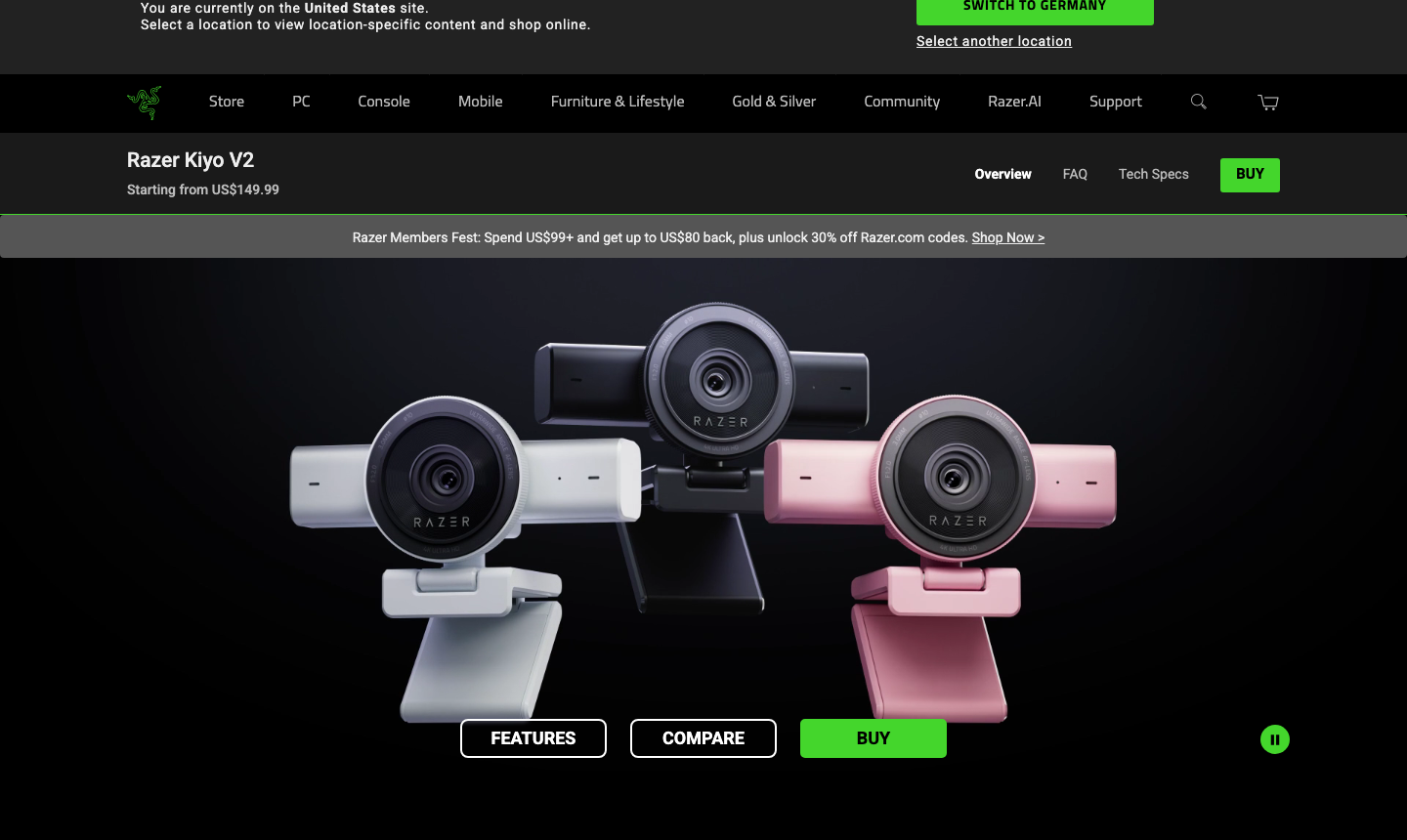 Razer Kiyo V2 – Offizielle Produktseite