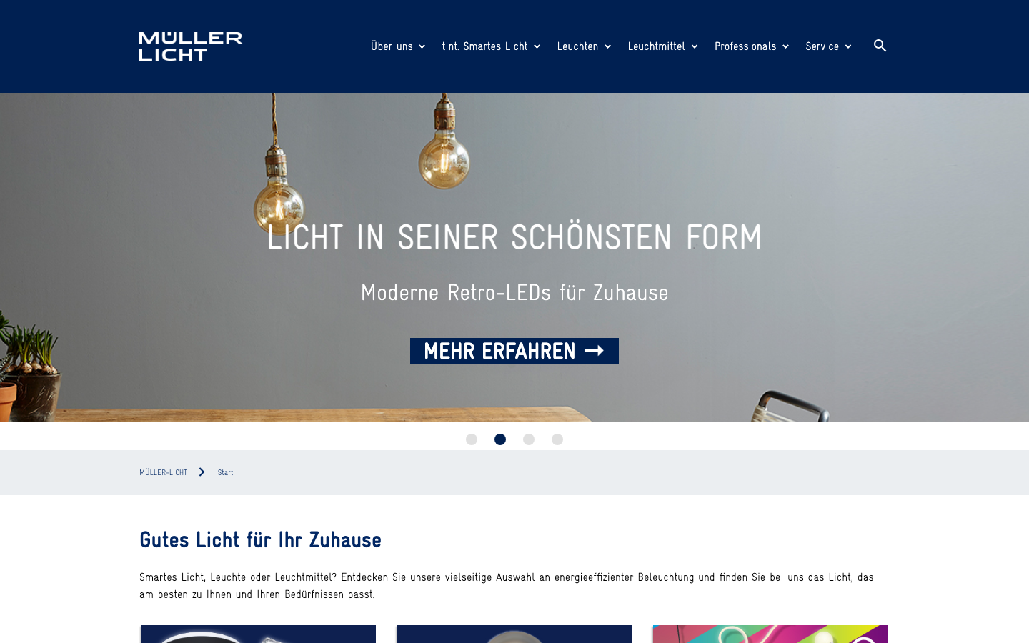 Müller-Licht – Offizielle Website