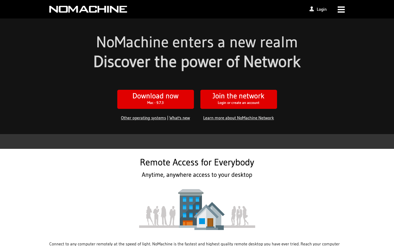 NoMachine Startseite Screenshot